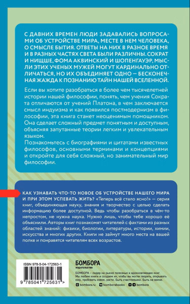 Книга: Философия: коротко о главном. Знания, которые не займут много места (новое оформление) EKS-802813
