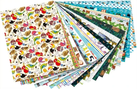 Бумага для творчества FOLIA Designer Pad 24 x 34 см, набор 20 листов, Kids/дети FL-48949