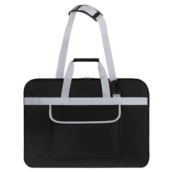 Сумка для художника BRAUBERG ART А2+ 62 см x 45 см накладной карман, черная S-272986
